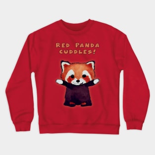 Red Panda Cuddles! Crewneck Sweatshirt